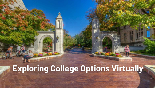 Snapshot from a virtual college tour on YouVisit
