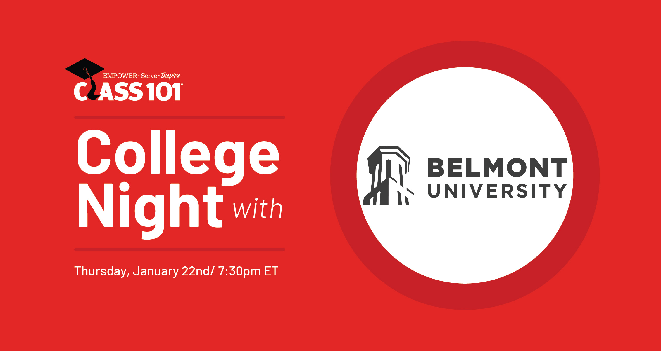 Class 101 College Night with Belmont University