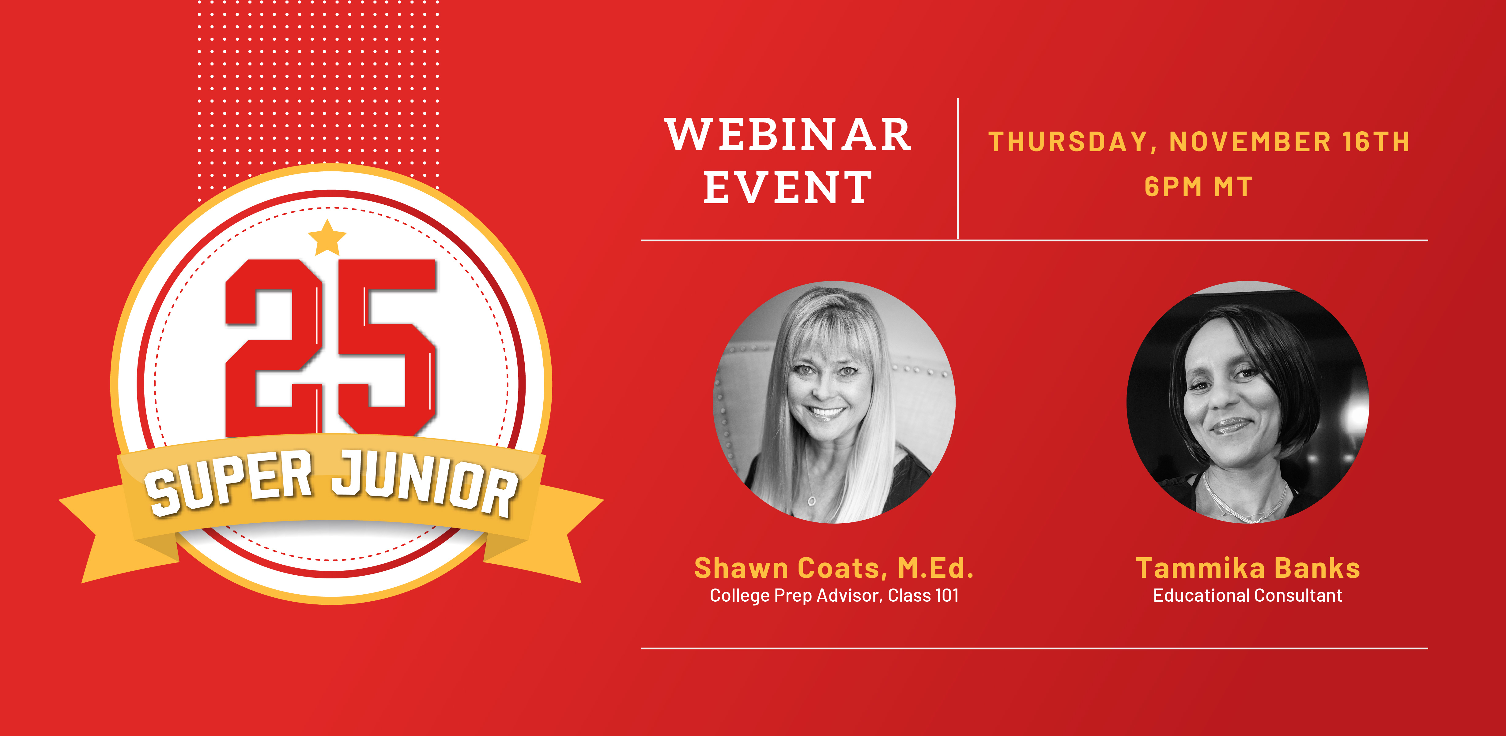 Webinar: Juniors It’s College Planning Crunch Time