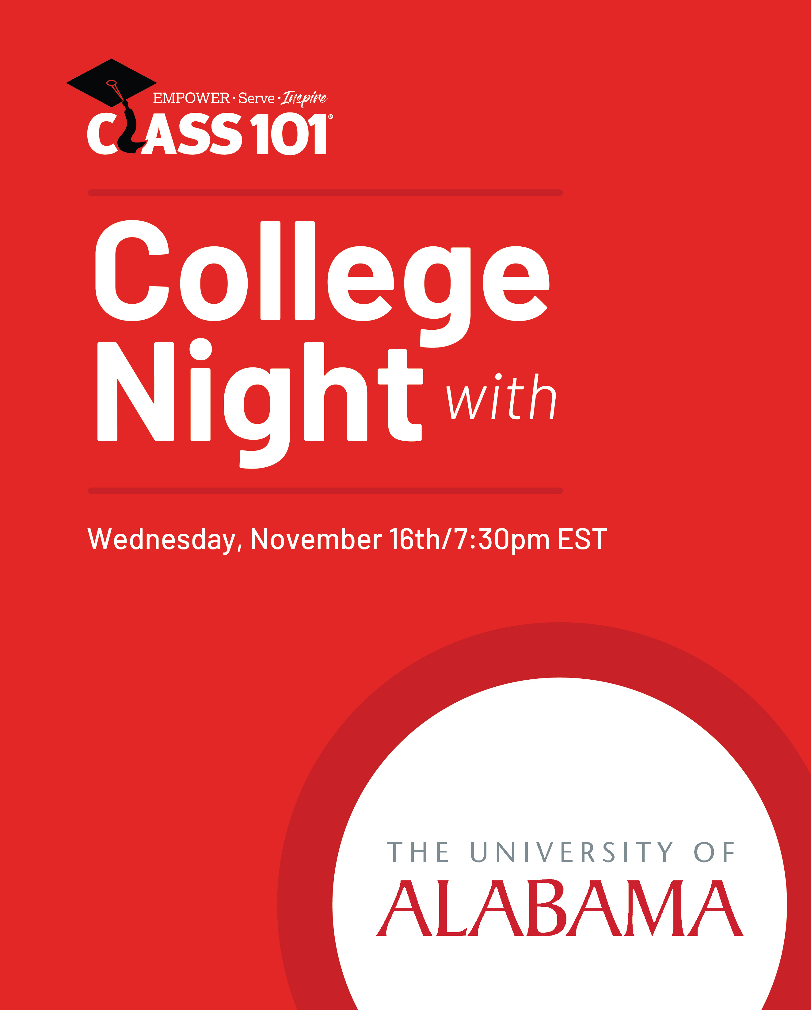 College Night with The University Of Alabama