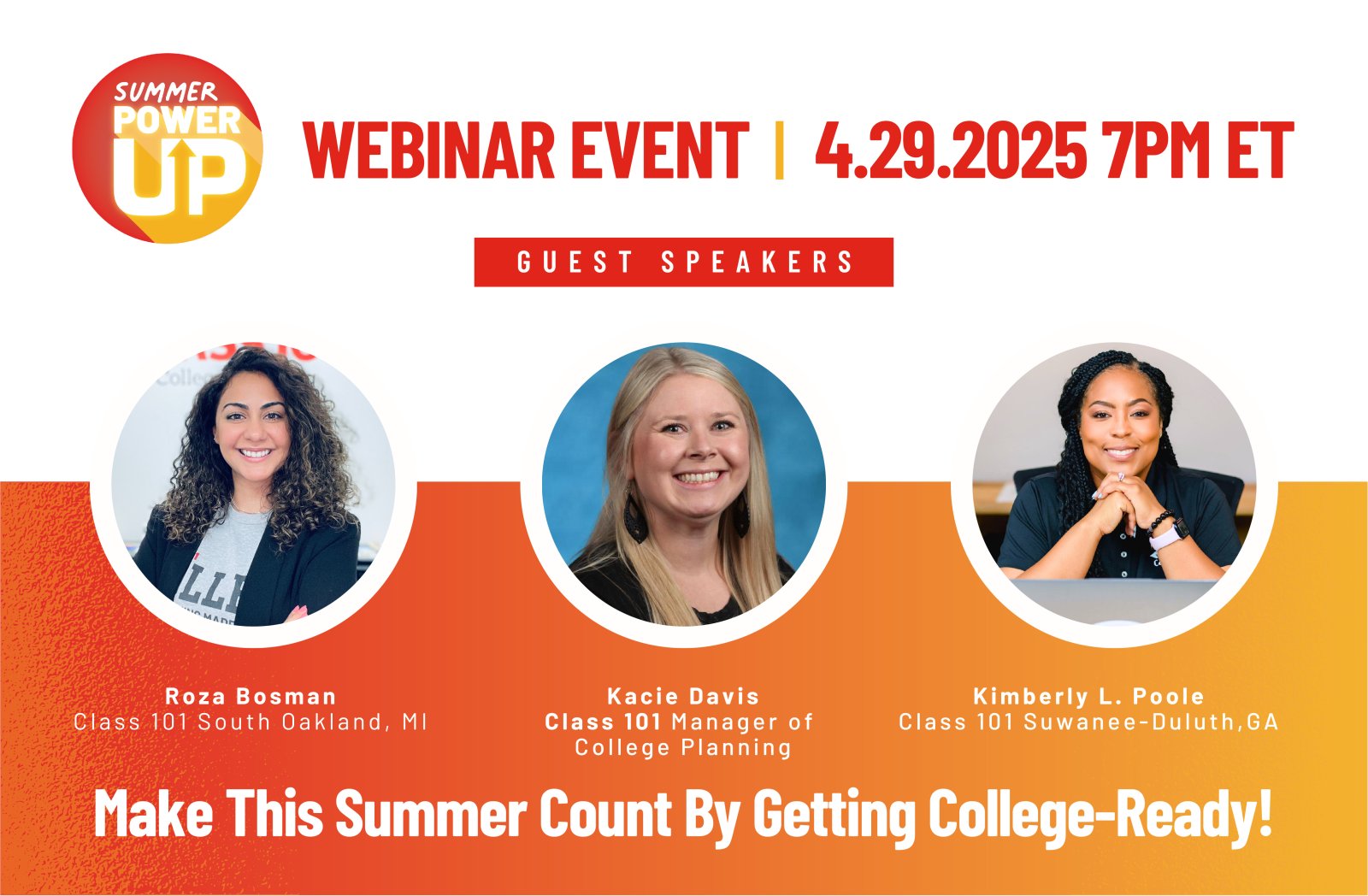 Summer Power Up – Class of 2026