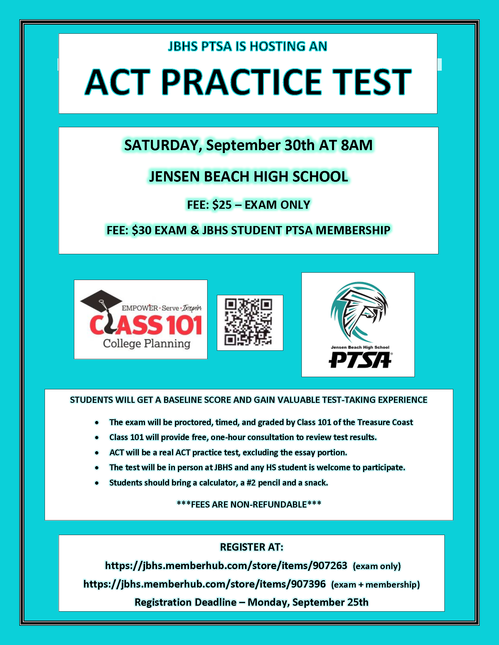 Practice ACT at Jensen Beach High School