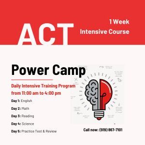 1 Week - Intensive ACT Power Camp