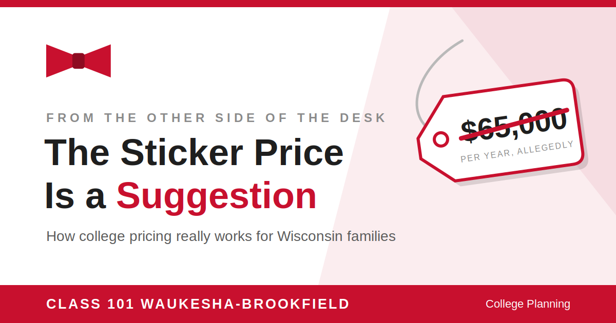 The Sticker Price Is a Suggestion