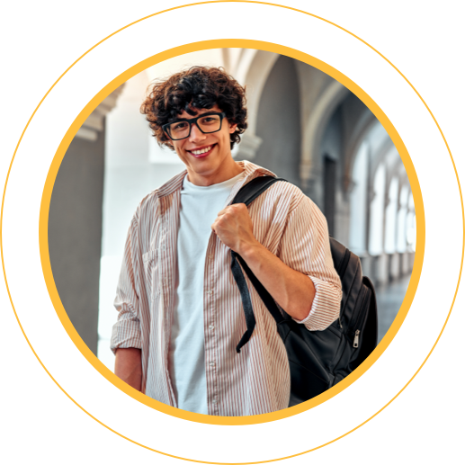 Exploring Scholarship Opportunities- male student on college campus