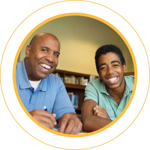 ACT- SAT - PSAT Test Prep- student and parent smiling
