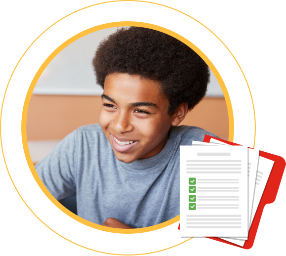 Developing a College List - male student